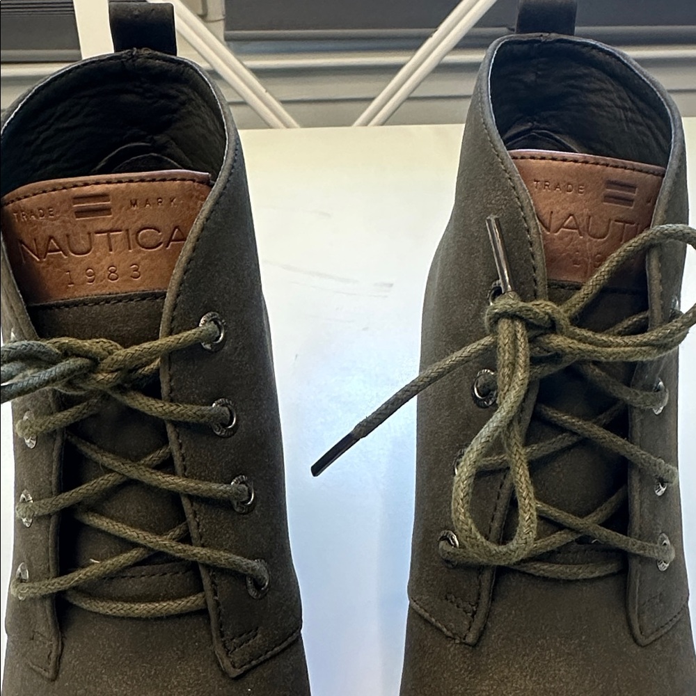 Nautica Wedge Ankle Boots green size 5.5 - Picture 3 of 7